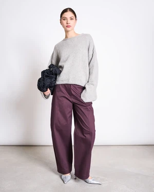 Broek Cotton Barrel Pants Yauri Cherry Lacquer from The Blind Spot