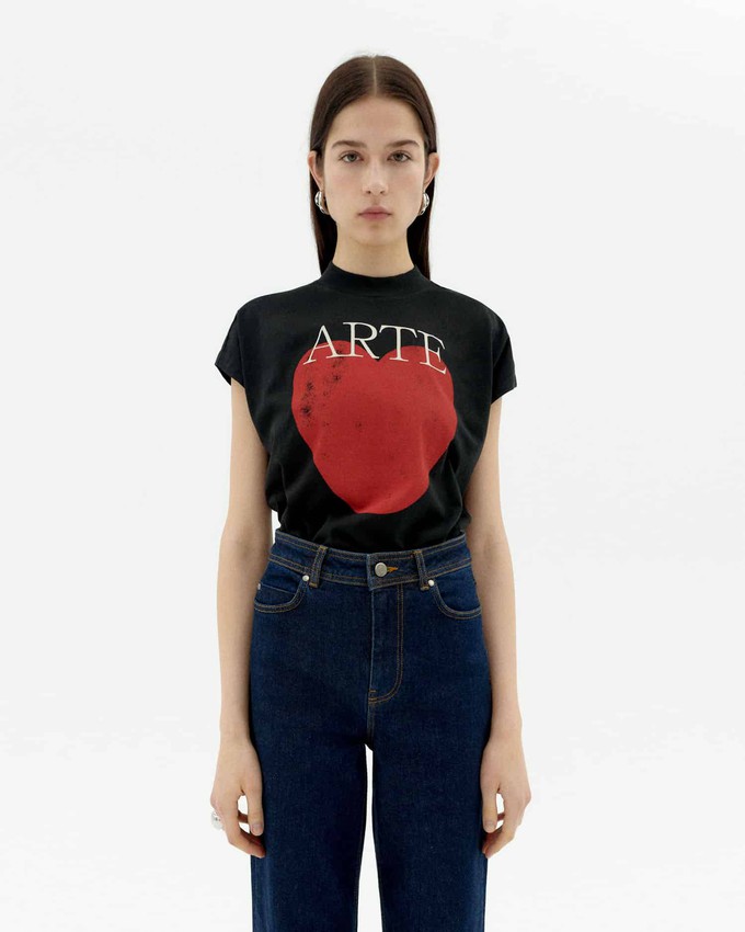Thinking Mu T-shirt Volta Art Love Zwart from The Blind Spot