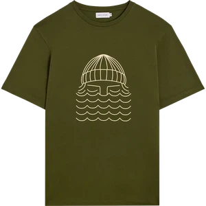 T-shirt To the Sea Olive from The Blind Spot