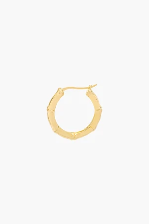 Bamboo Hoop Oorbel Goud (15 mm) from The Blind Spot