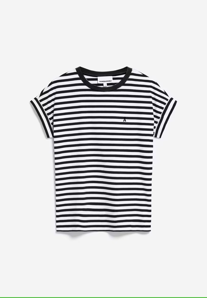 T-shirt Idaara Stripes Zwart Wit from The Blind Spot T-shirt Idaara Stripes Zwart Wit from The Blind Spot