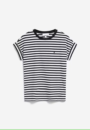 T-shirt Idaara Stripes Zwart Wit from The Blind Spot T-shirt Idaara Stripes Zwart Wit from The Blind Spot