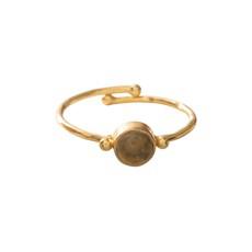 Faithful Citrine Ring Goud via The Blind Spot