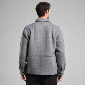 Jacket Fagersta Herringbone Zwart from The Blind Spot