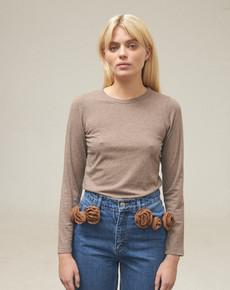 Brown Melange Organic Cotton Long Sleeve | By Signe via The Collection One
