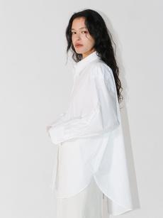 White Egyptian Cotton Shirt | Rhea. via The Collection One