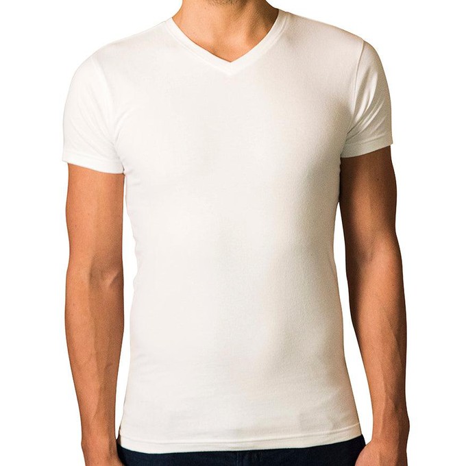 2 x T-shirt Basic - Biologisch katoen - wit - V - hals from The Driftwood Tales