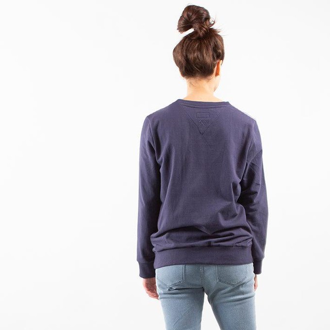 Sweatshirt Inside Out - Recycelte Bio-Baumwolle - Marineblauº from The Driftwood Tales