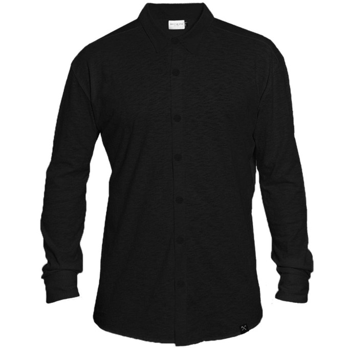 Overhemd - Biologisch katoen - zwart from The Driftwood Tales