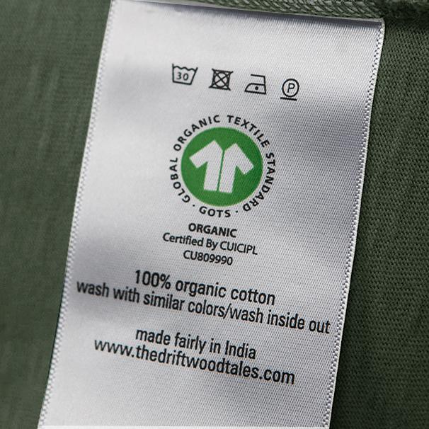 Overhemd - Biologisch katoen - Leger groen - verborgen button down from The Driftwood Tales
