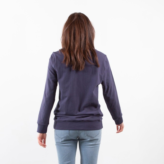 Sweatshirt Inside Out - Recycled Organic Cotton - Navy Blueº from The Driftwood Tales