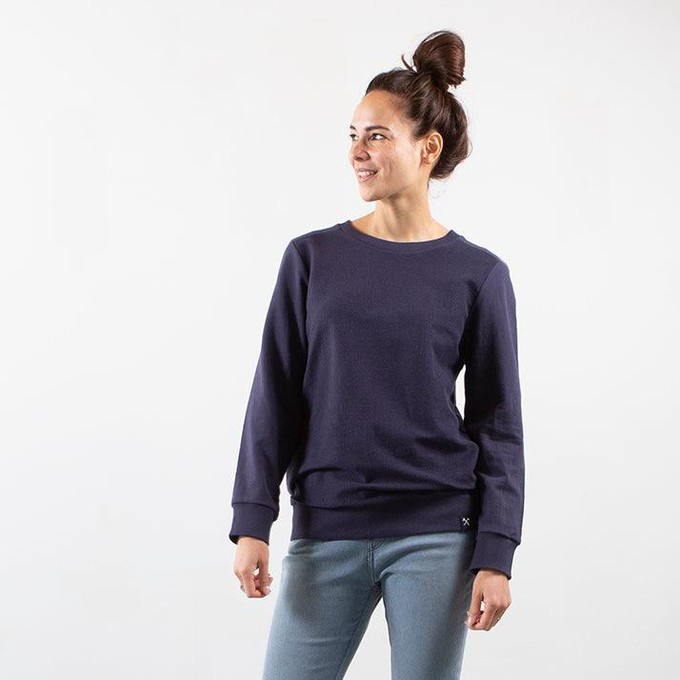 Sweatshirt Inside Out - Recycelte Bio-Baumwolle - Marineblauº from The Driftwood Tales