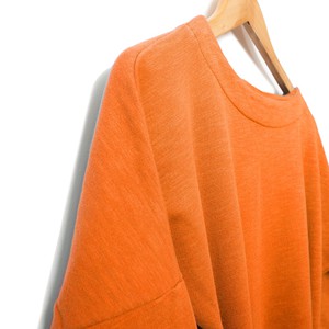 Jurk - gerecyclede sweatshirt stof - oranje from The Driftwood Tales