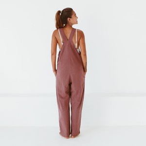 Broekpak - upcycled 100% katoen - marsala from The Driftwood Tales