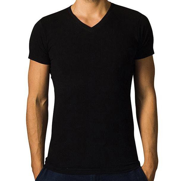 2 x T-shirt Basic - Biologisch katoen - zwart - V - hals from The Driftwood Tales
