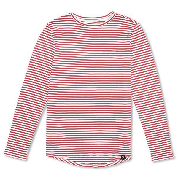 T-shirt lange mouw - biologisch katoen -gestreept - Rood/Wit en Blauw/Wit from The Driftwood Tales