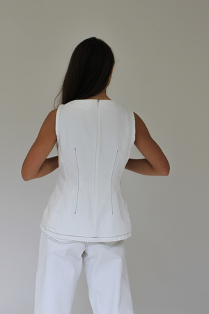 THE CELEST DENIM TOP from THE LAUNCH