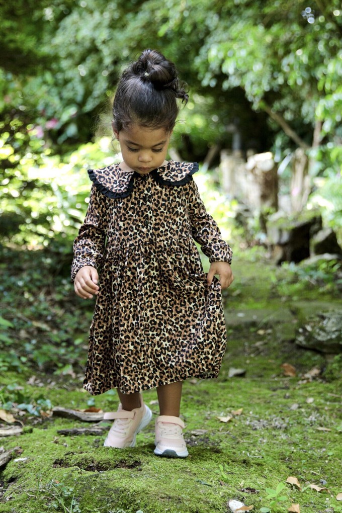 Bumble Leopard Print Girls Dress from Tilbea London