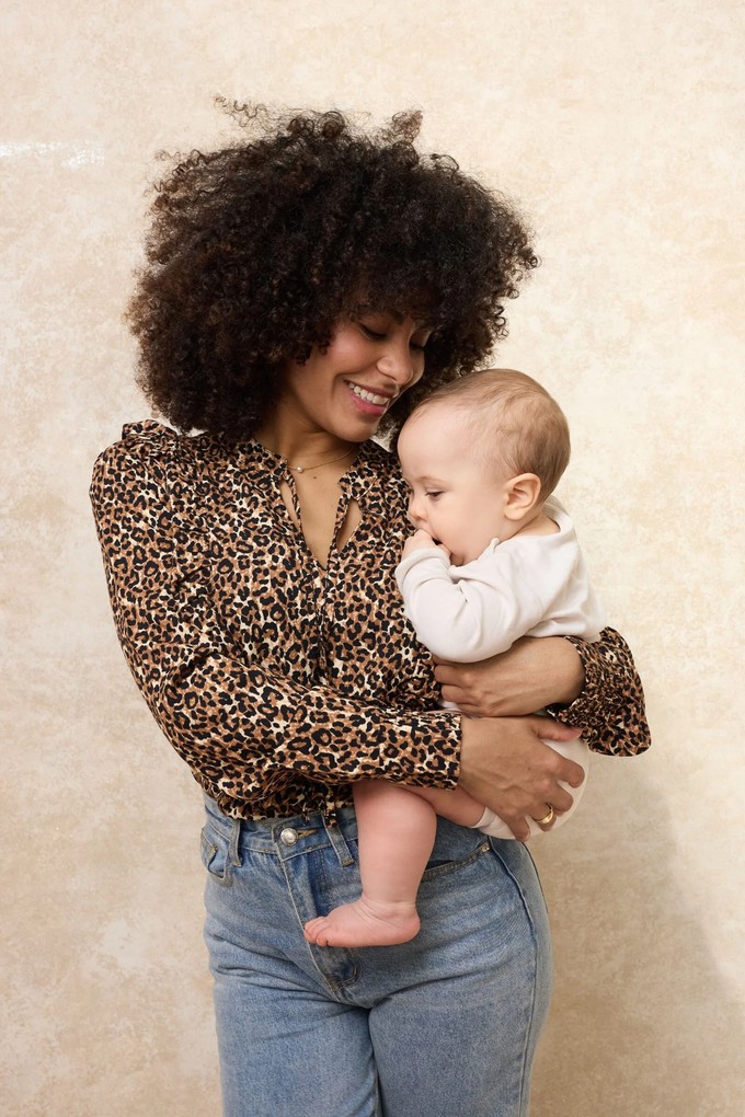 Amba Frill Shirt | Leopard Print from Tilbea London