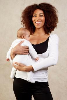 Peek-a-Boob Long Sleeve White Nursing Top via Tilbea London