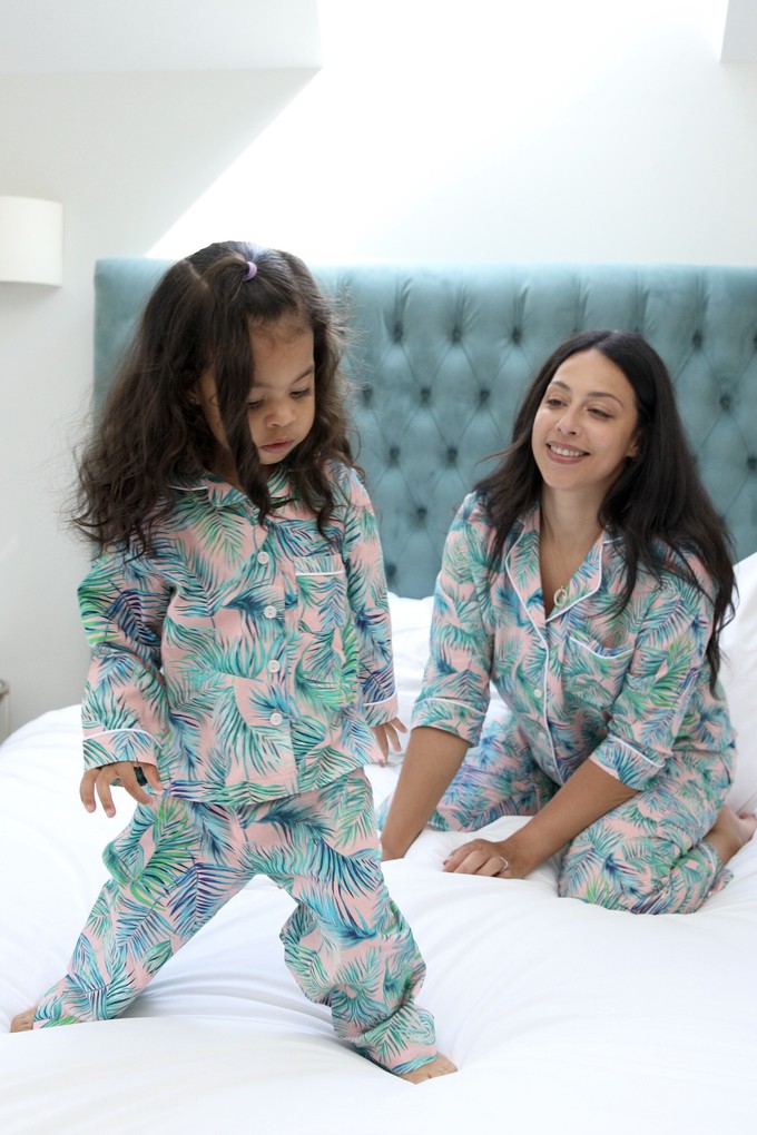 Palm Print Children’s Pyjamas from Tilbea London