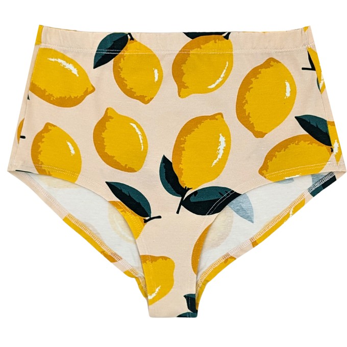Lemon Organic Cotton Hi-Waist Panty from TIZZ & TONIC