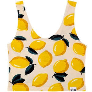 Lemon Organic Cotton Cropped Tank Top from TIZZ & TONIC