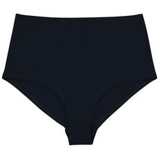 Black Organic Cotton Hi-Waist Panty (Classic Fit) via TIZZ & TONIC