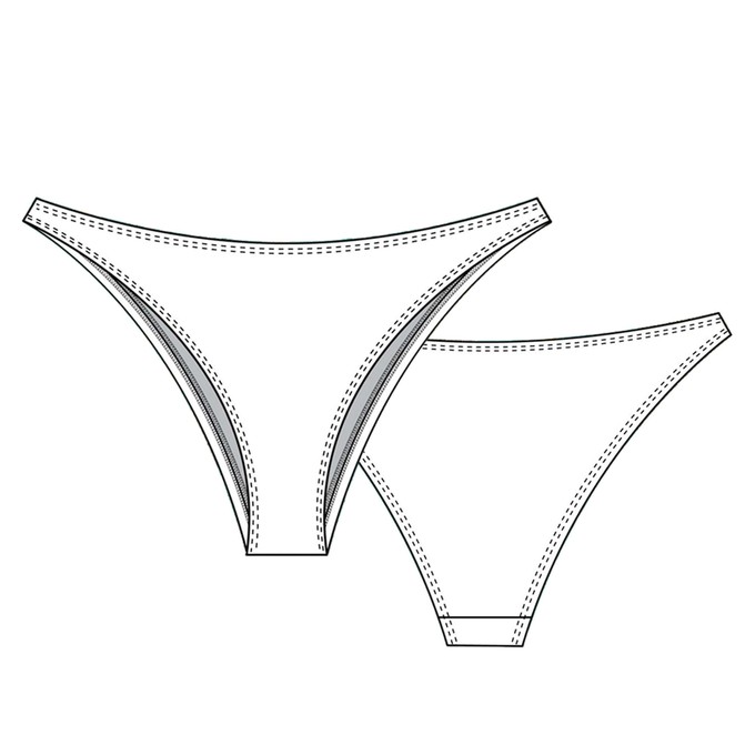 Aura Organic Cotton Brazilian Panty from TIZZ & TONIC