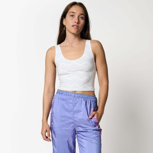 Santorini Organic Cotton Cropped Tank Top from TIZZ & TONIC