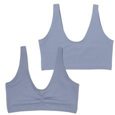 Foxy Grey Supima Cotton Soft Bra via TIZZ & TONIC