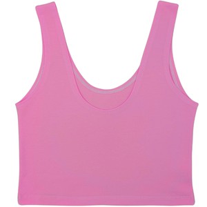 Bubblegum Organic Cotton Cropped Tank Top (Snug Fit) from TIZZ & TONIC Bubblegum Organic Cotton Cropped Tank Top (Snug Fit) from TIZZ & TONIC