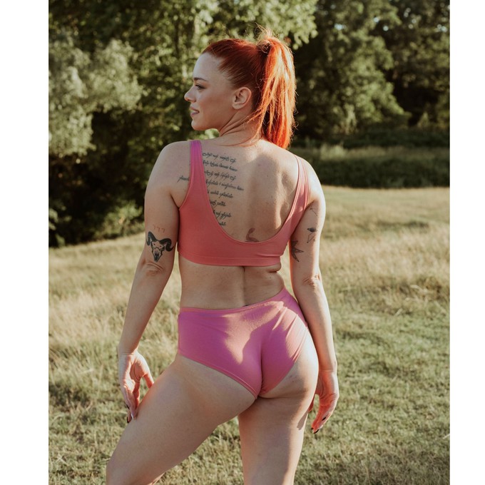 Desert Rose Organic Cotton Hipster Panty from TIZZ & TONIC