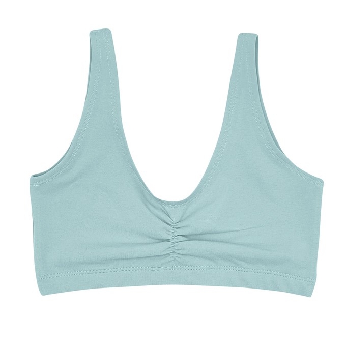Baby Blue Supima Cotton Soft Bra from TIZZ & TONIC