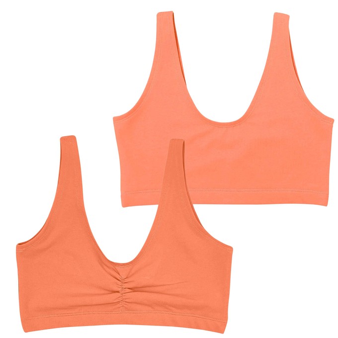 Apricot Supima Cotton Soft Bra from TIZZ & TONIC Apricot Supima Cotton Soft Bra from TIZZ & TONIC