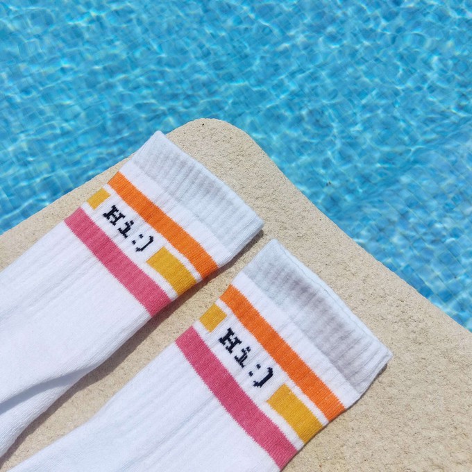 HI Unisex Tennis Socks from TIZZ & TONIC