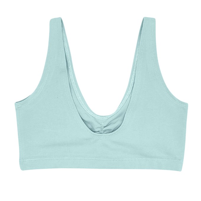Baby Blue Supima Cotton Soft Bra from TIZZ & TONIC Baby Blue Supima Cotton Soft Bra from TIZZ & TONIC