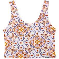 Mediterranean Supima Cotton Cropped Tank Top via TIZZ & TONIC