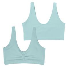 Baby Blue Supima Cotton Soft Bra via TIZZ & TONIC