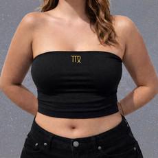 Embroidered Zodiac Tube Top via TIZZ & TONIC