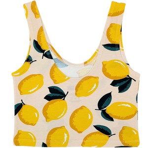 Lemon Organic Cotton Cropped Tank Top from TIZZ & TONIC