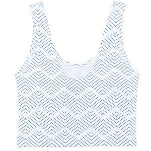 Santorini Organic Cotton Cropped Tank Top from TIZZ & TONIC