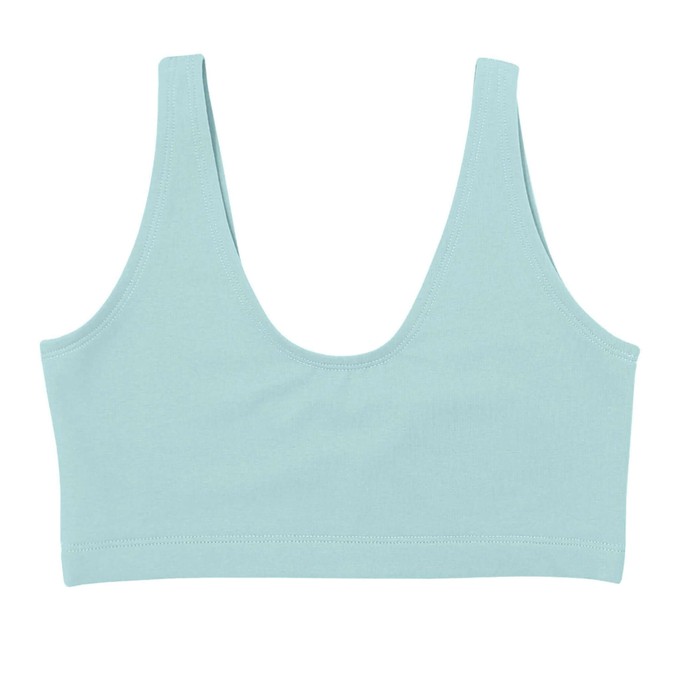 Baby Blue Supima Cotton Soft Bra from TIZZ & TONIC Baby Blue Supima Cotton Soft Bra from TIZZ & TONIC