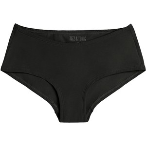 Jet Black Organic Cotton Hipster Panty from TIZZ & TONIC