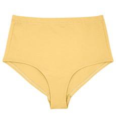 Butter Yellow Organic Cotton Hi-Waist Panty via TIZZ & TONIC