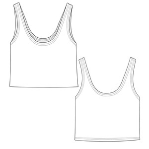 Melon Organic Cotton Cropped Tank Top from TIZZ & TONIC
