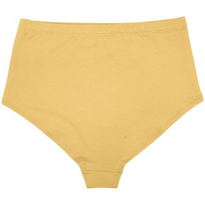 Butter Yellow Organic Cotton Hi-Waist Panty from TIZZ & TONIC