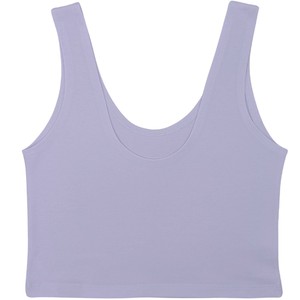 Lavender Organic Cotton Cropped Tank Top from TIZZ & TONIC