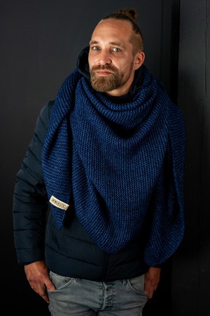 Twelve Million Omslagdoek Alaska - Donkerblauw from Twelve Million