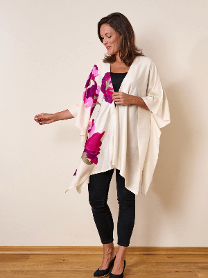 Organic Silk Kimono- Fallen leaf from Urban Medley